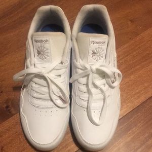 All White Reeboks